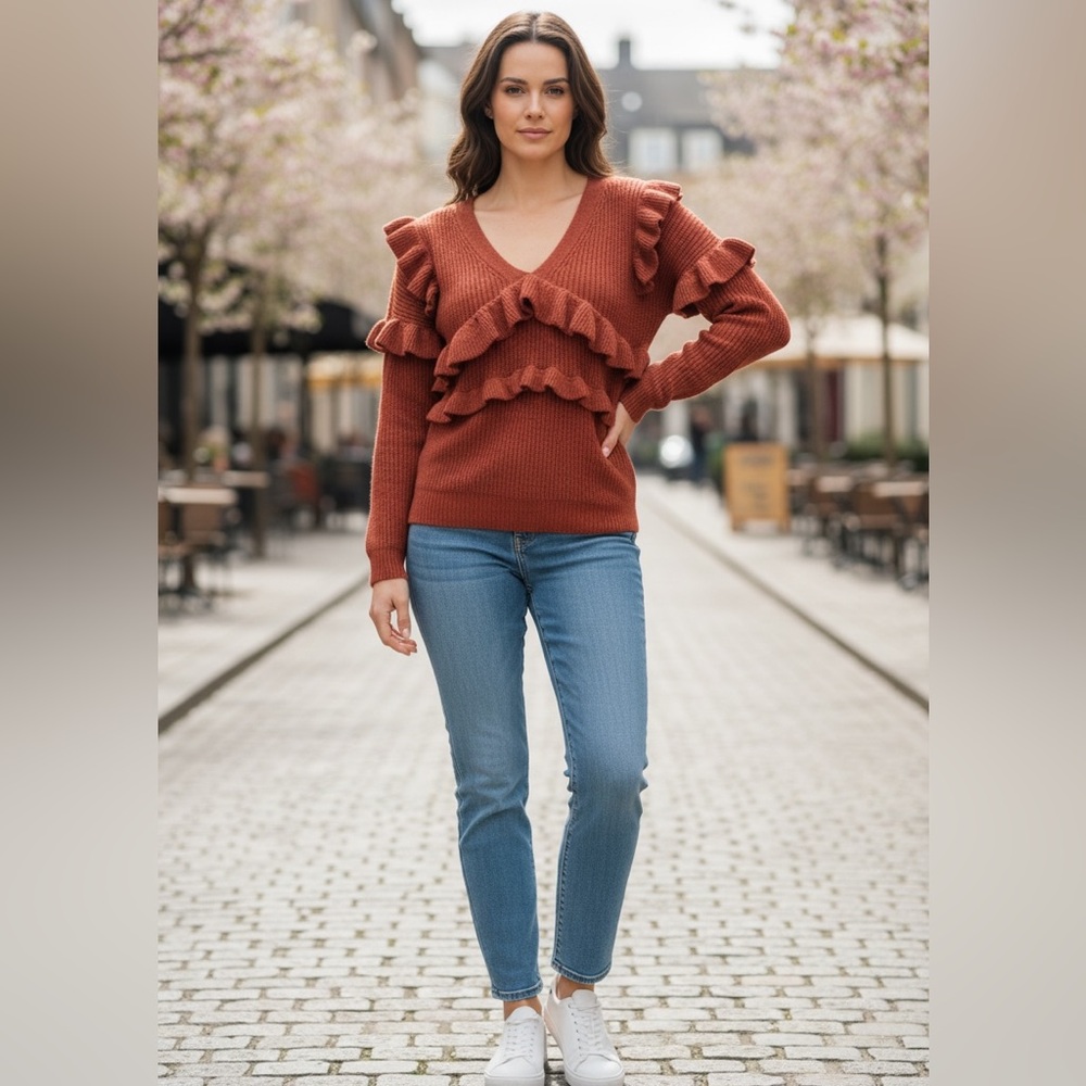 New White & Warren Cashmere Sweater - Multiple Sizes